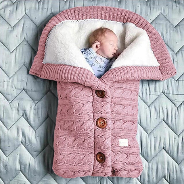 Extra Large Baby Winter Knit Swaddle Sleeping Bag