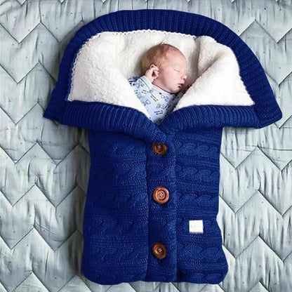 Extra Large Baby Winter Knit Swaddle Sleeping Bag