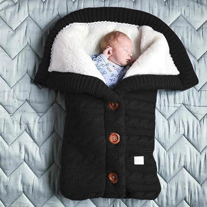 Extra Large Baby Winter Knit Swaddle Sleeping Bag