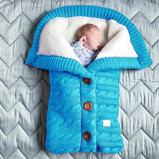 Extra Large Baby Winter Knit Swaddle Sleeping Bag