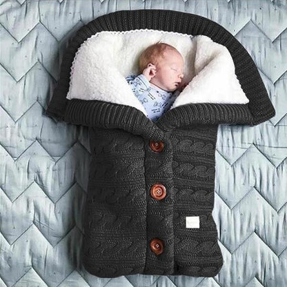 Extra Large Baby Winter Knit Swaddle Sleeping Bag