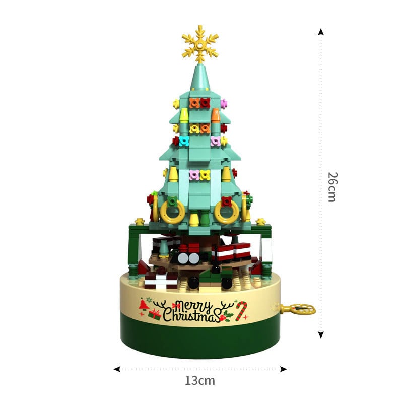 (🔥2023 BEST GIFT TO FAMILY🔥)DIY Christmas Tree Brick Music Box