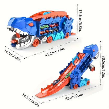 🚗 FREE SHIPPING🚗Transport Dinosaur Truck with Foldable Sliding