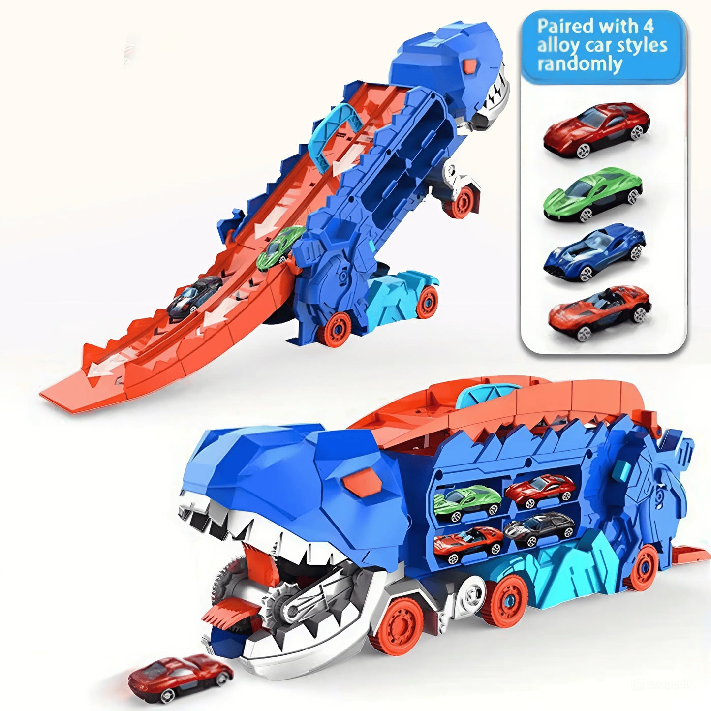 🚗 FREE SHIPPING🚗Transport Dinosaur Truck with Foldable Sliding