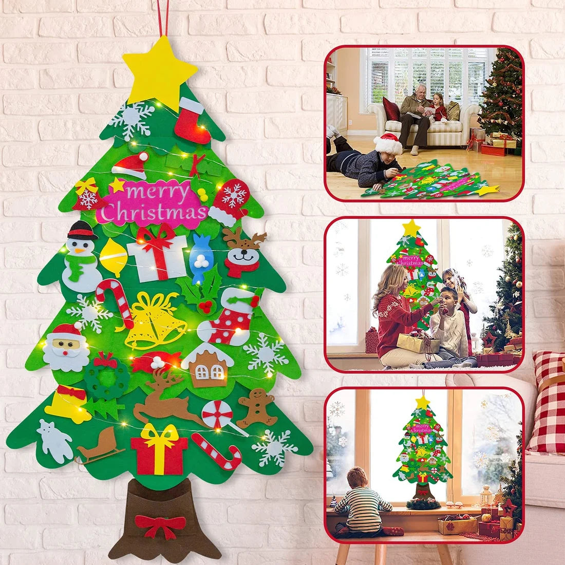 DIY Felt Christmas Tree Set